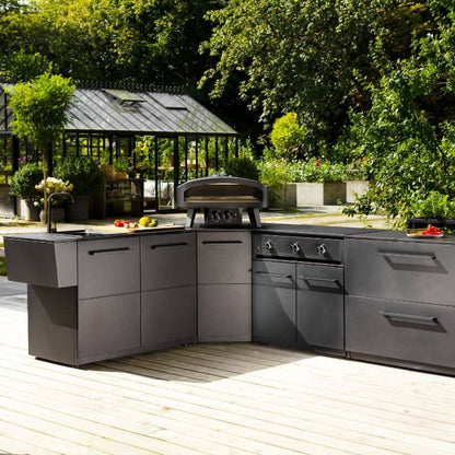 Cozze Gas Pizza Oven 24 inch Black Edition, lifestyle shot 1