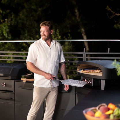 Cozze Gas Pizza Oven 24 inch Black Edition, lifestyle shot 3