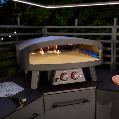 Cozze Gas Pizza Oven 24 inch Black Edition, lifestyle shot 6