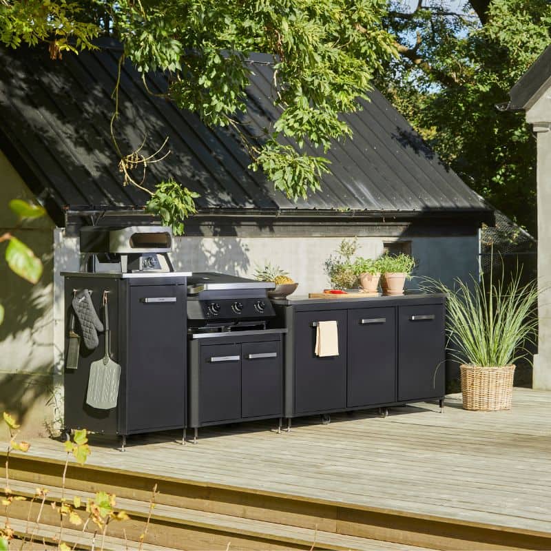 Cozze Outdoor Kitchen 60 for Pizza Oven, lifestyle shot 11