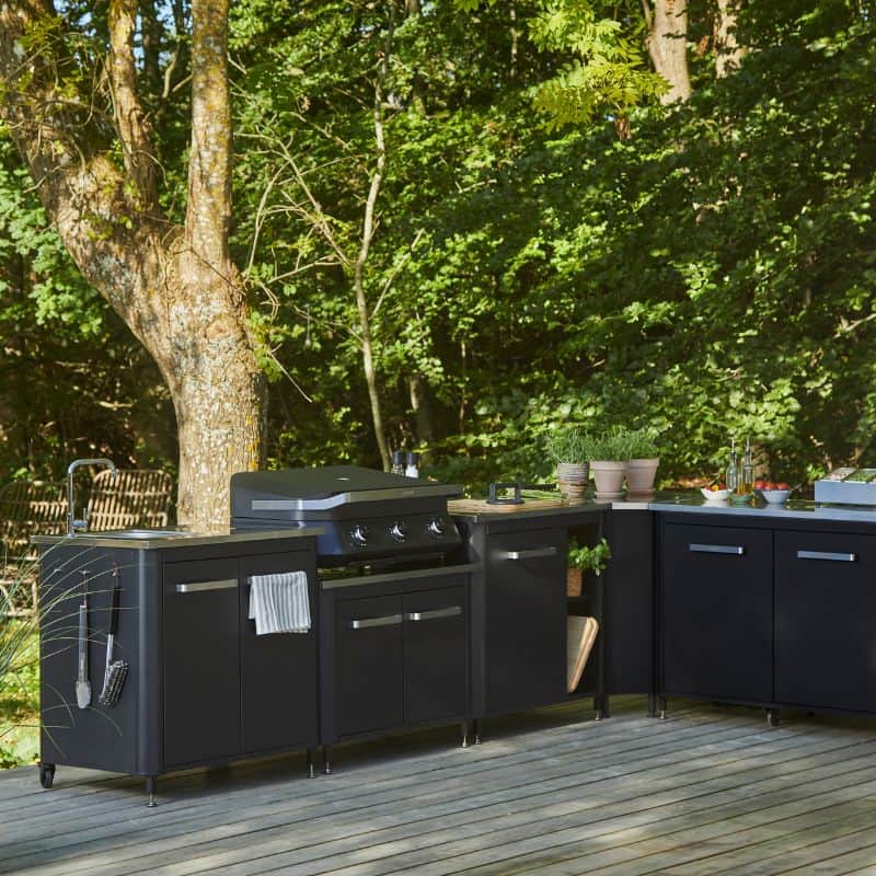 Cozze Outdoor Kitchen 90 for BBQ, lifestyle shot 11