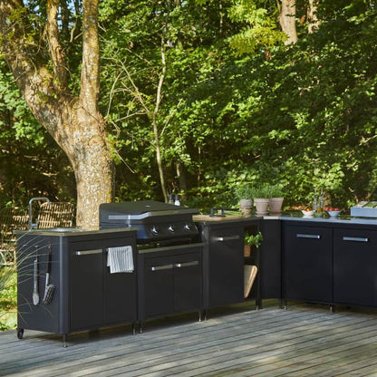 Cozze Outdoor Kitchen 90 for BBQ, lifestyle shot 11