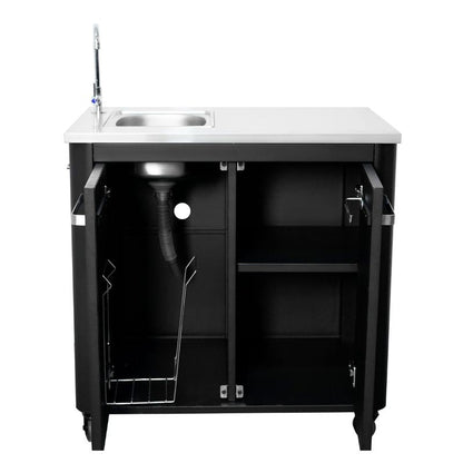 Cozze Outdoor Kitchen 90 with Sink, alternate view
