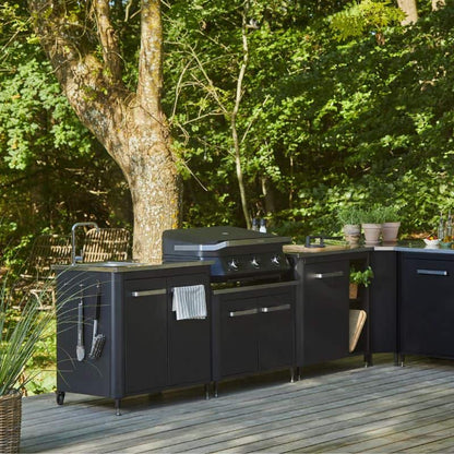 Cozze Outdoor Kitchen 90 with Sink, lifestyle shot 4