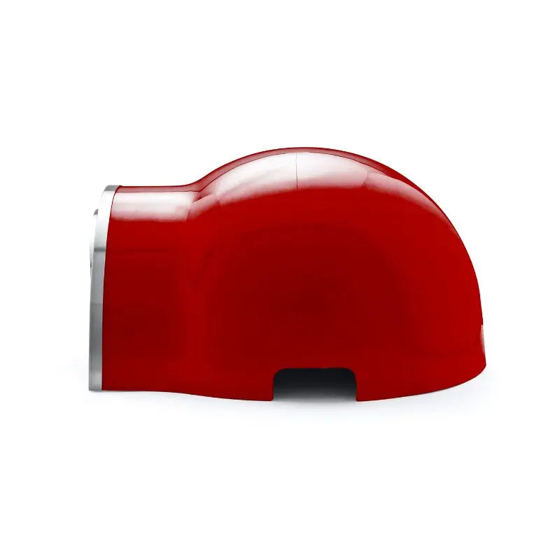 DeliVita Chilli Red wood fired pizza oven on white background, view 2