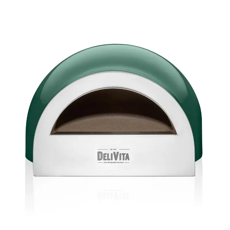 DeliVita Emerald Fire wood fired pizza oven, front view