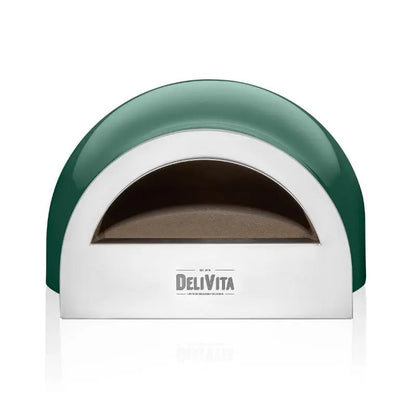 DeliVita Emerald Fire wood fired pizza oven, front view