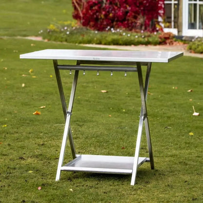 DeliVita Fold Away Oven Stand without oven, folded