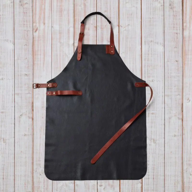 DeliVita Leather Cooking Apron detail shot