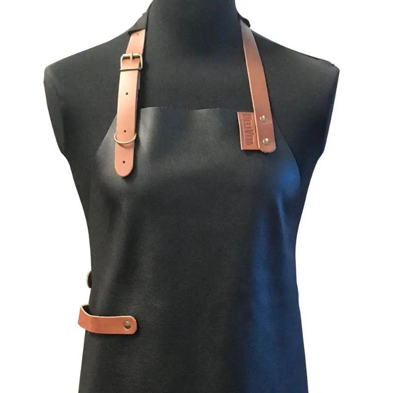 DeliVita Leather Cooking Apron lifestyle shot