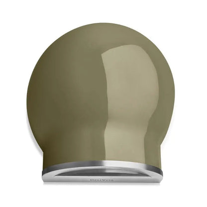 DeliVita Olive Green wood fired pizza oven, top view