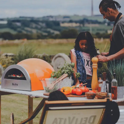 DeliVita Orange Blaze Wood Fired Pizza Oven