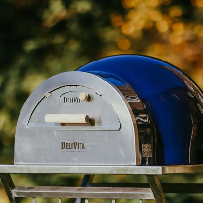 DeliVita Platinum Jubilee wood fired pizza oven, lifestyle shot 5