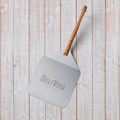 DeliVita Pizza Peel in use loading pizza