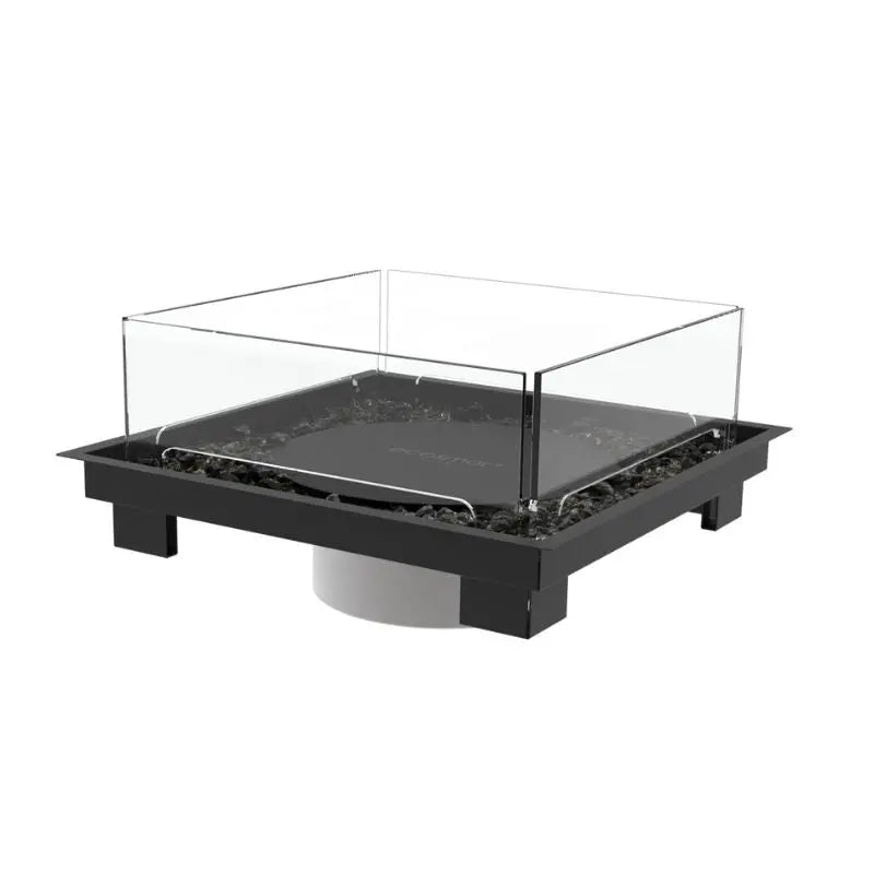 EcoSmart Fire AB8 Silicone Burner Cover with square fire screen
