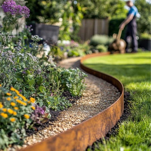 3mm Corten Steel Garden Edging | Lawn Edging | Made in Britain
