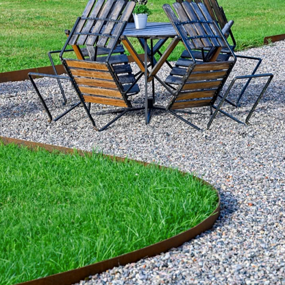 3mm Corten Steel Garden Edging | Lawn Edging | Made in Britain