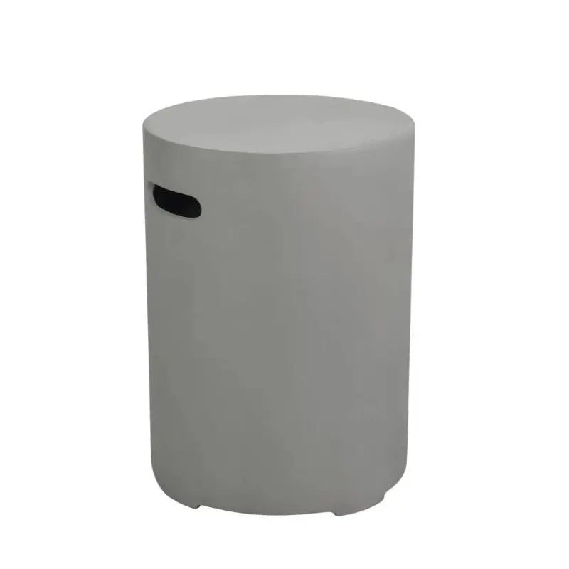 Elementi Fire round tank cover in smooth grey