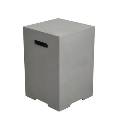 Elementi Fire square tank cover, smooth grey, large size