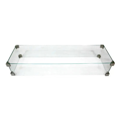 Elementi Fire rectangular wind screen for fire table