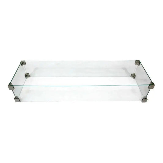 Elementi Fire rectangular wind screen for fire table