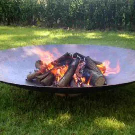 Corten Steel Curved Fire Pit | Made in Britain | 6 sizes