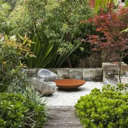 Corten Steel Curved Fire Pit | Made in Britain | 6 sizes