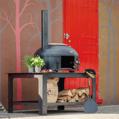 Firepits UK Dome Pizza Oven on stand, alternate view