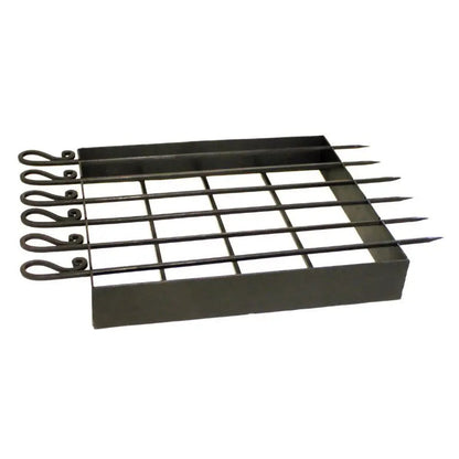 Firepits UK kebab rack for fire pit grilling