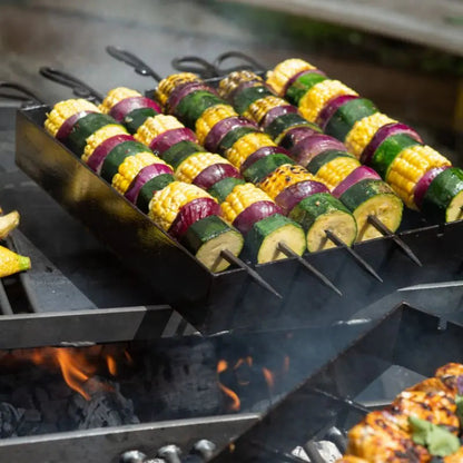 Firepits UK Kebab Rack cooking skewers