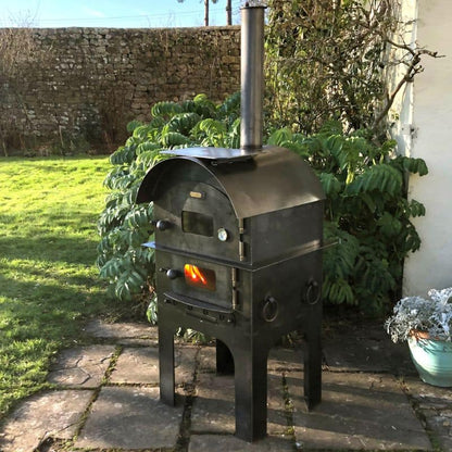 Firepits UK Modular Kitchen Tall Pizza Oven with pizza, view 4