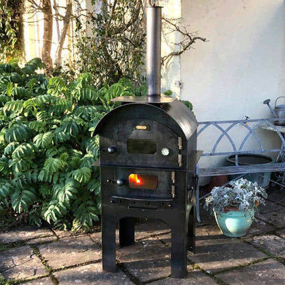 Firepits UK Modular Kitchen Tall Pizza Oven with pizza, view 5