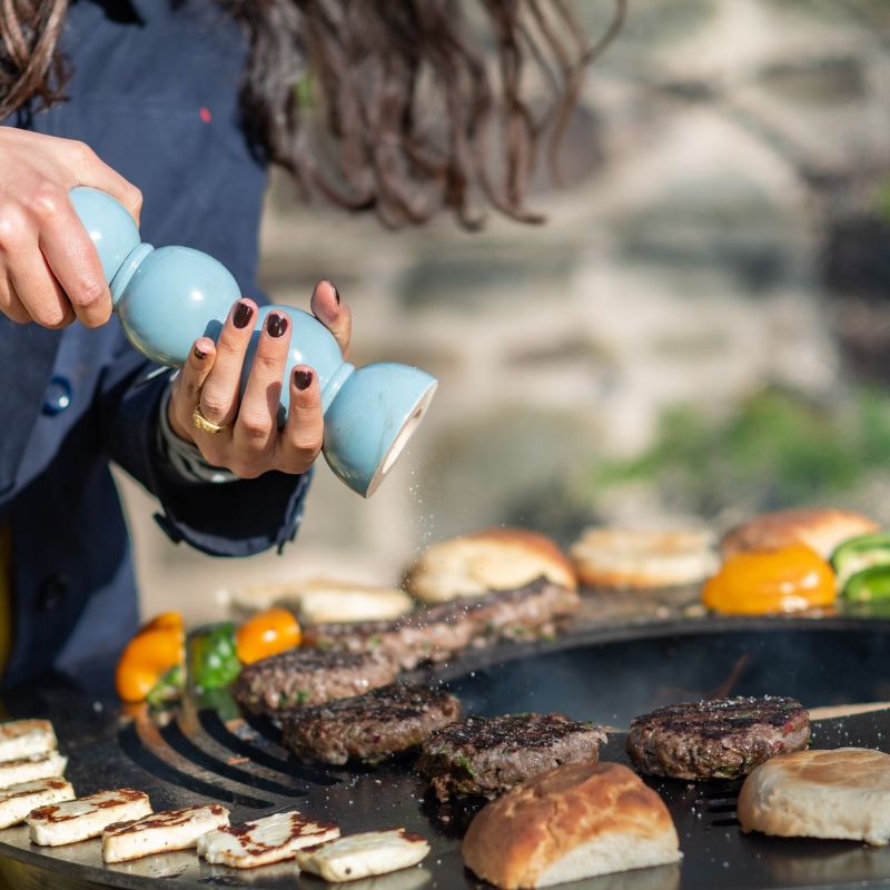 Firepits UK Plancha Fire Pit seasoning food