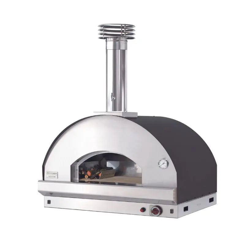 Fontana Mangiafuoco dual fuel countertop pizza oven in anthracite
