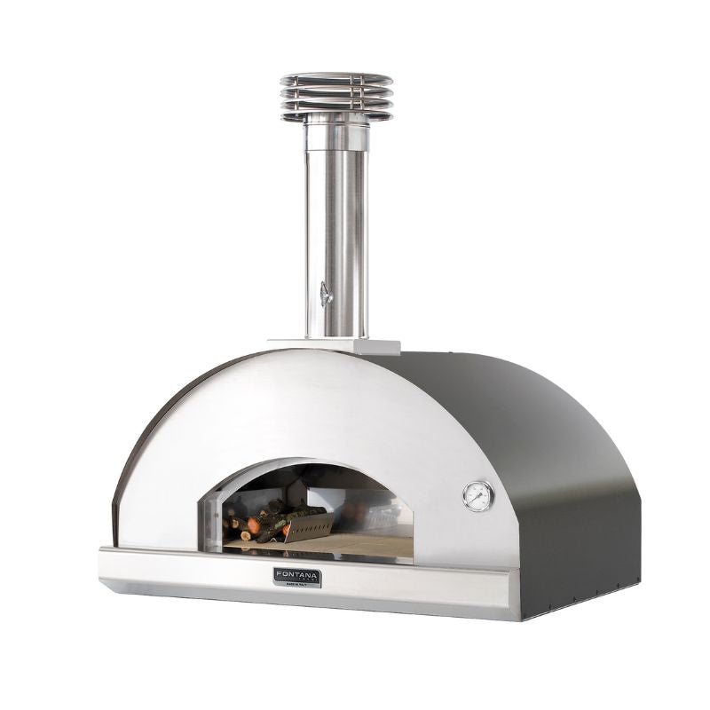 Fontana Mangiafuoco wood pizza oven in anthracite