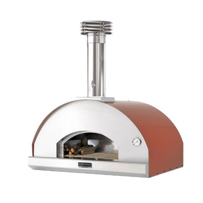 Fontana Mangiafuoco wood pizza oven in rosso red