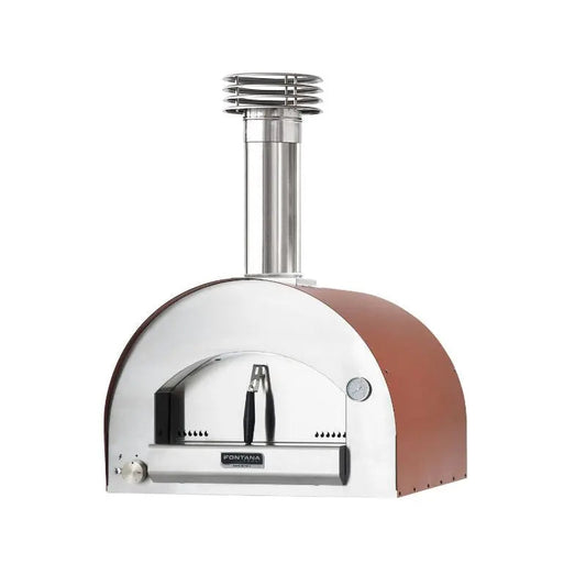 Fontana Margherita gas pizza oven in rosso red