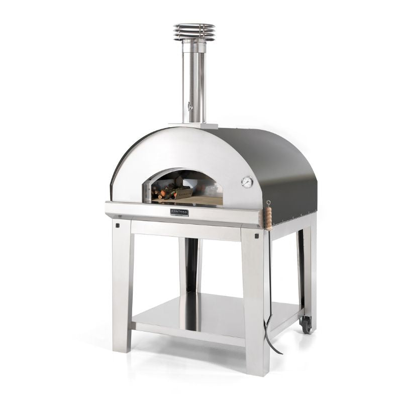 Fontana Marinara Wood Fired Pizza Oven Pro Bundle with Trolley Anthracite