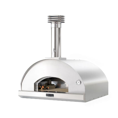 Fontana Marinara wood pizza oven in stainless steel