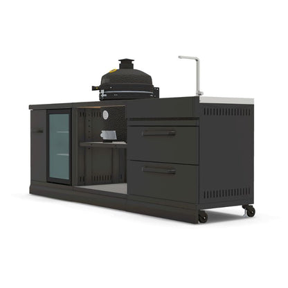 GRLLR Outdoor Kitchen Ember Classic kamado, fridge and sink, view 5