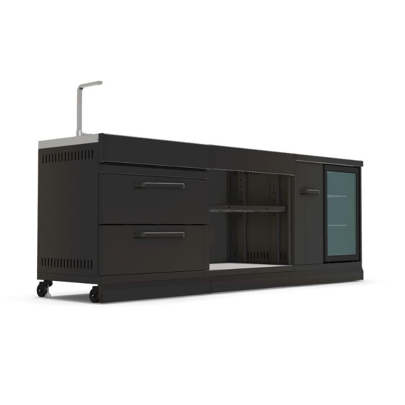 GRLLR Outdoor Kitchen sink, fridge and expansion unit, view 3