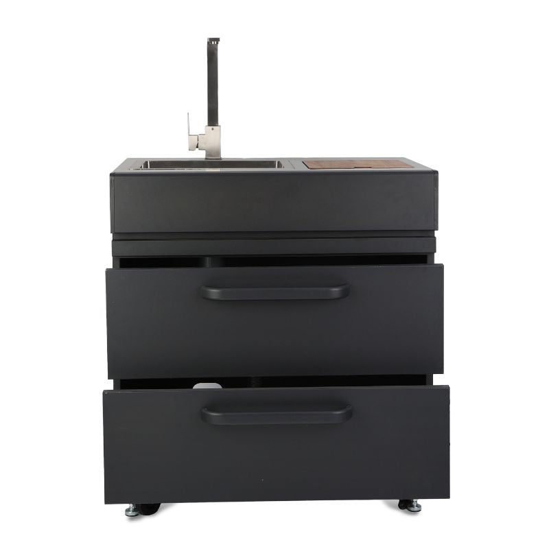 GRLLR Connect Sink Unit, front view with drawers open