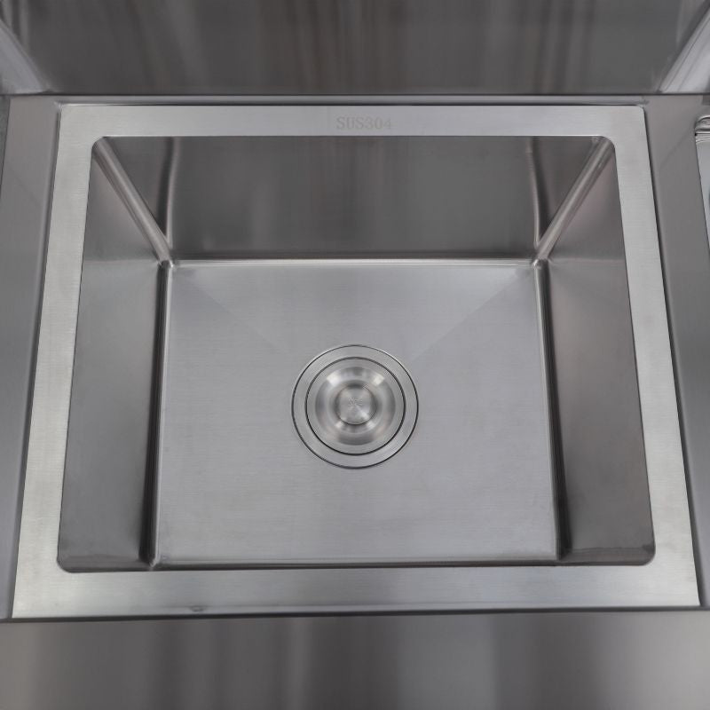 GRLLR Outdoor Kitchen - G5S 5 Burner BBQ, Fridge, Sink & Kamado Unit