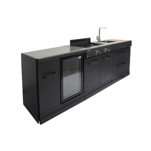 GRLLR Connect outdoor kitchen cooling unit, stove and sink, view 2