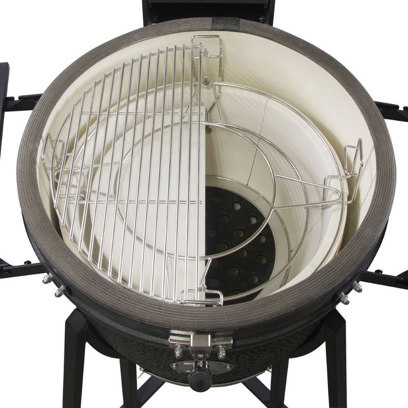 GRLLR Ember Classic 22 inch Kamado Grill, inside view 1