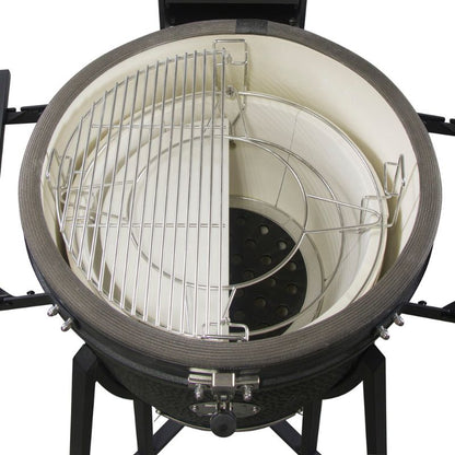 GRLLR Ember Classic 22 inch Kamado Grill, inside view 1