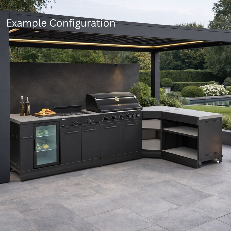 GRLLR Connect example outdoor kitchen configuration