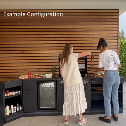 GRLLR Connect example outdoor kitchen configuration, alternate