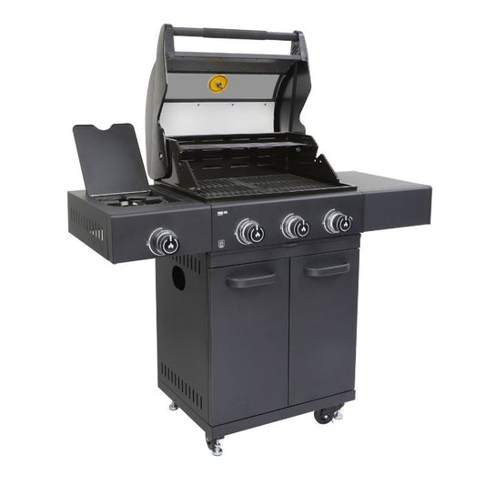 GRLLR Prime G3S gas barbecue, angle open