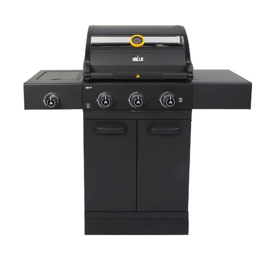 GRLLR Prime G3S gas barbecue with side burner, black dials